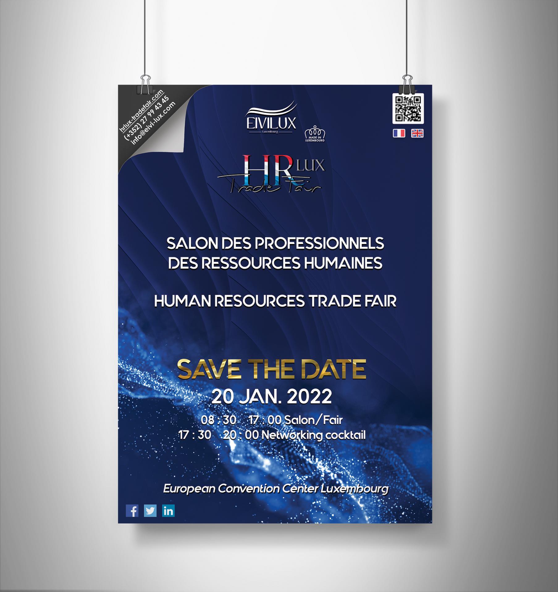 Affiche salon hr lux trade fair luxembourg 2022