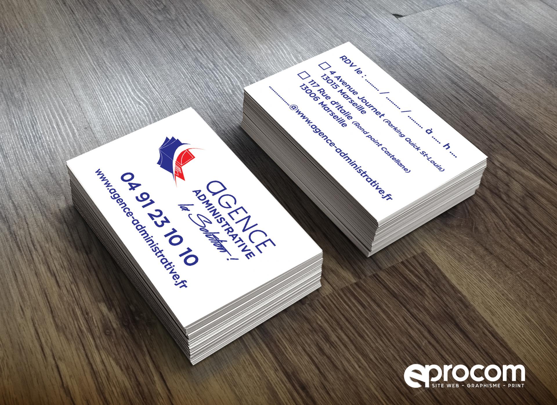 Carte de visite 2020 agence administrative