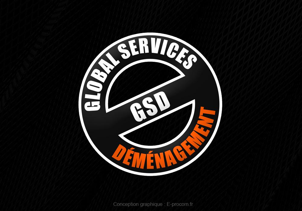 Logotype globla services demenagement