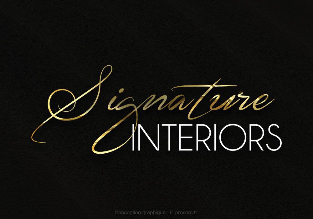 Logotype signature interiors