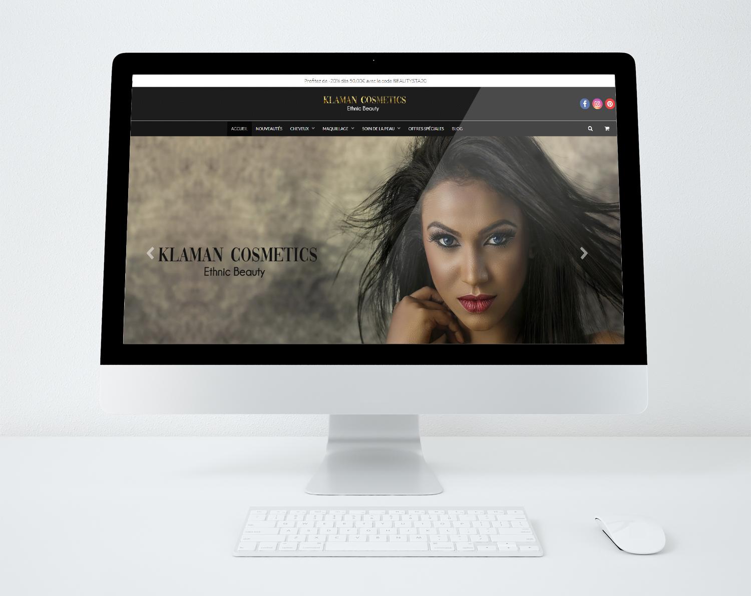 Site web klaman cosmetics