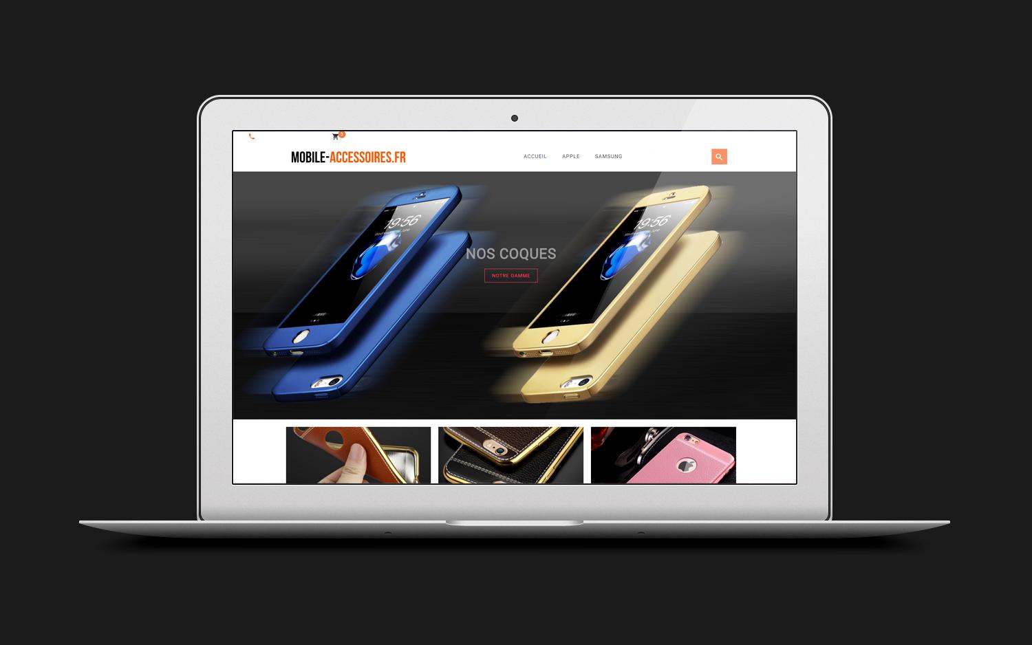 Site web mobile accessoires